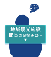 地域観光施設館長のお悩みは・・・
